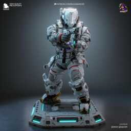 The Last Astronaut - Sci Fi Game Diorama Figure Hugh Resin 16K - thumbnail 3