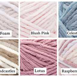 Handmade Super Plush Baby Blanket, Acrylic Knit - 24x28 - thumbnail 2