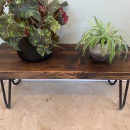 Plant Stand - Bench With Hairpin Legs Indoor Plant Display - thumbnail 2
