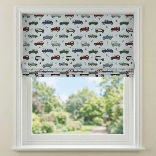 Custom Made To Measure Roman Blind Shade Land Rover Duck Egg Hand Crafted - image 1