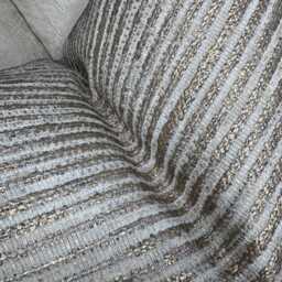 Luxurious Gold Striped Woven Cushion Cover Double-Sided Textured Designer Fabric For Sofa & Bed Decor - thumbnail 3