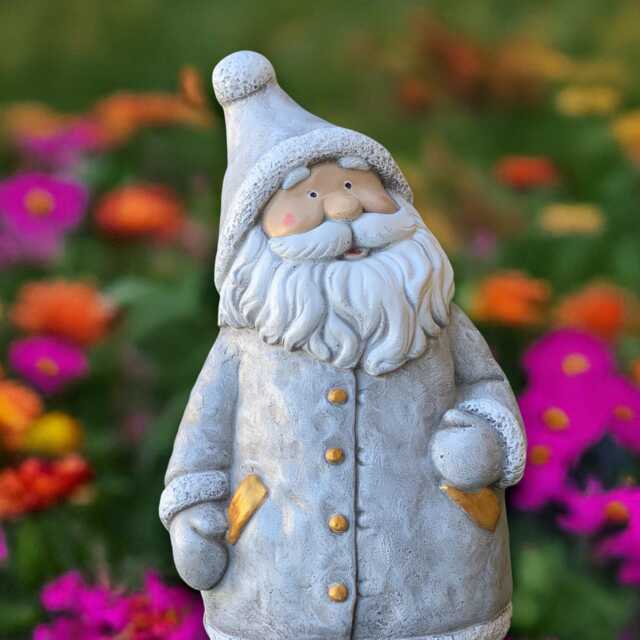 Massive Santa Claus Sculpture Concrete Statue Stone Winter Figurine Garden & Home Decoration Hanmade Lover Gift - image 1