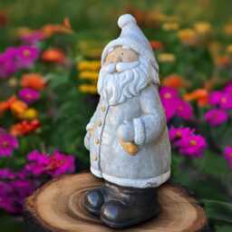 Massive Santa Claus Sculpture Concrete Statue Stone Winter Figurine Garden & Home Decoration Hanmade Lover Gift - thumbnail 2