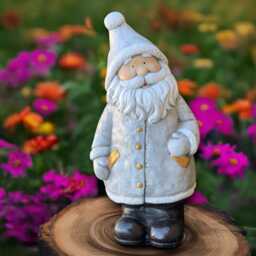 Massive Santa Claus Sculpture Concrete Statue Stone Winter Figurine Garden & Home Decoration Hanmade Lover Gift - thumbnail 3