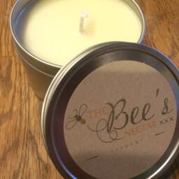 Vermont Vanilla ~ All Natural Soy Candle 8 Oz Tins Travel Wedding Present Gifts Essential Oils - thumbnail 3