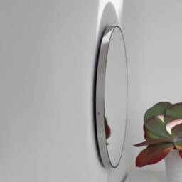 Orbis??? Minimalist Customisable Round Mirror With Stainless Steel Frame - thumbnail 3