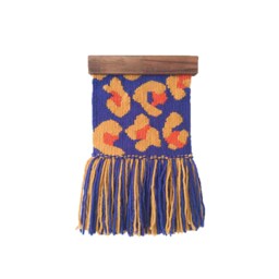 Handwoven Wool Wall Tapestry Modern Art Deco Decor - thumbnail 2
