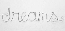Dream Wire Word Wall Hanging Art - thumbnail 1