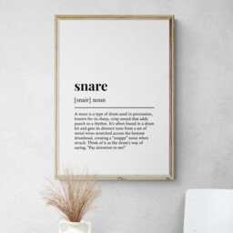 Drummer Funny Definitions Set Of 6 Prints, Music Wall Decor - thumbnail 2