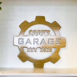 Custom Garage Sign, Personalized Metal Man Cave Decor, Mechanic Shop Car Guy Gift - thumbnail 4