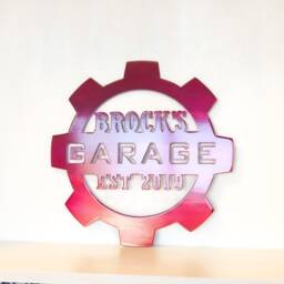Custom Garage Sign, Personalized Metal Man Cave Decor, Mechanic Shop Car Guy Gift - thumbnail 2