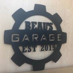 Personalized Garage Sign Metal Wall Art, Gift For Car Guy - thumbnail 2