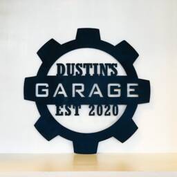 Custom Garage Sign, Personalized Metal Man Cave Decor, Mechanic Shop Car Guy Gift - thumbnail 3