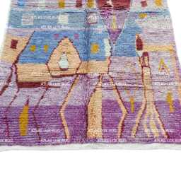 Boujaad Moroccan Rug, Authentic Moroccan Rug, Large Bohemian Custom Artistic Shag Berber Teppich, Tapis Berbere - thumbnail 3