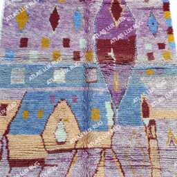 Boujaad Moroccan Rug, Authentic Moroccan Rug, Large Bohemian Custom Artistic Shag Berber Teppich, Tapis Berbere - thumbnail 2