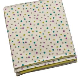 Organic Cotton Confetti Stroller Blanket - Soft Baby Newborn Gift - thumbnail 2