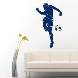 Wall Decals Soccer Player Ball Sport People Gym Home Interior Desig Vinyl Decal Sticker Kids Nursery Baby Room Decor M453 - thumbnail 1