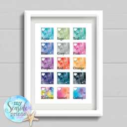 Moving Countries Gift, Personalised Watercolour Style Map Print, Travel Gift For Friend Moving in Any Colour - thumbnail 3