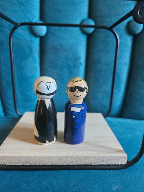 Madness Motif Peg Doll Set, Suggs Inspired Gift - image 1