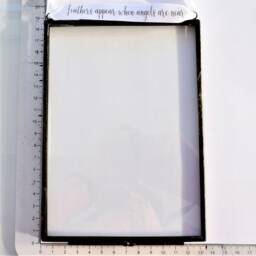 Feather Memorial Frame For Mum. Real White Glass Floating Frame. Handmade in Memory Keepsake. Loss Of Mum Mother Parent Personalised - thumbnail 2