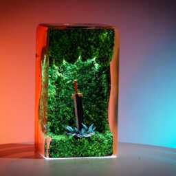 Premium Handcrafted Buster Sword Lamp - Final Fantasy Vii Resin Wood Night Light, Gamer Decor & Gift For Father's Day Or Game Fans - thumbnail 2