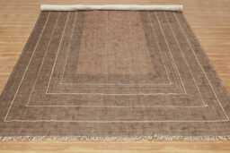 Hand Block Printed Cotton Rug, Indian Durrie Mat