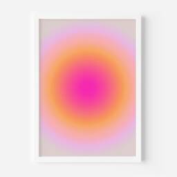 Dreamy Aura Gradient Print - Angel Numbers, Spiritual Poster, Positive Affirmations, Self Care Art, Energy, Abstract - thumbnail 2