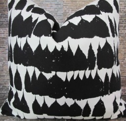 Schumacher Queen Of Spain, Designer Pillow Cover, Black - thumbnail 1