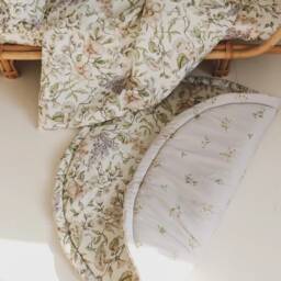 May Garden On White & Lilac - Baby Play Mat - thumbnail 3