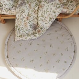 May Garden On White & Lilac - Baby Play Mat - thumbnail 2