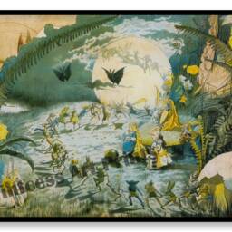 Fairy Night Dance Vintage Illustrations Set Of 4 Art Prints Fairies, Pixies, Elves - thumbnail 3