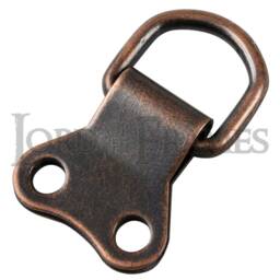 Double D Rings Nickel Brass Bronze + Screws Picture Framing Frame Mirror Hanging Drings - thumbnail 4