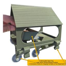 Large Traditional Style Window Mounted Bird Feeder - thumbnail 1