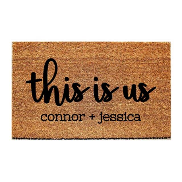 Custom Doormat Customizable - This Is Us Personalized With Names - image 1