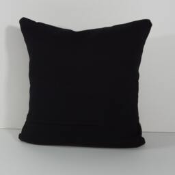 Chenille Decorative Pillow Cover Black, Taupe & Red - 16x16 - thumbnail 3