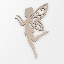 Wooden Fairy Cutout Unfinished Mdf Wall Art Decor - thumbnail 3