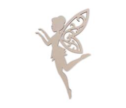 Wooden Fairy Cutout Unfinished Mdf Wall Art Decor - thumbnail 1