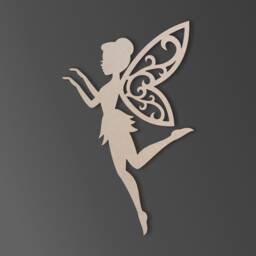 Wooden Fairy Cutout Unfinished Mdf Wall Art Decor - thumbnail 2