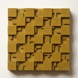 Brutalist Bauhaus Wall Art - Geometric Concrete Relief - thumbnail 4