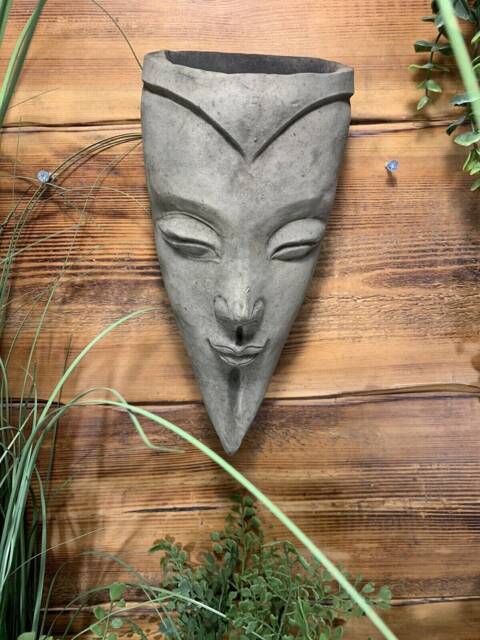 stone Garden Majestic Joker Wall Plaque Hanger Planter Ornament - image 1