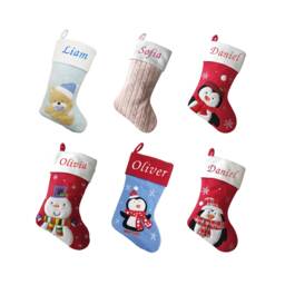 Personalised Christmas Stocking - Embroidered Xmas Family Stockings - thumbnail 1