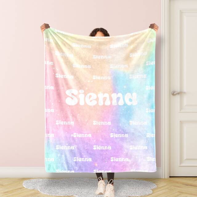 Personalized Big Name Blanket For Baby/Kids/Youth/Adult, Birthday Gift, Baby Single Sided Printing , Christmas Gift - image 1