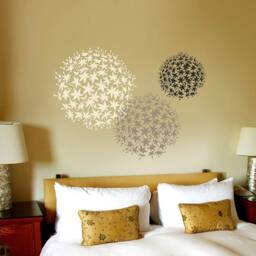 Allium Grande Flower Stencil - Wall Art Stencils Easy To Use Wall Art Stencils For A Quick Room Makeover Floral Walls - thumbnail 1
