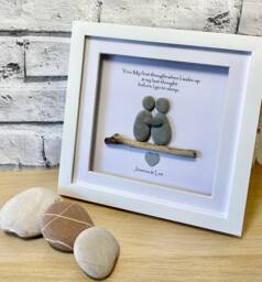 Girlfriend Pebble Art, Personalised Gifts, Gifts For Him, Valentines Gift Her, Birthday Gift Of Love, Boyfriend - thumbnail 1