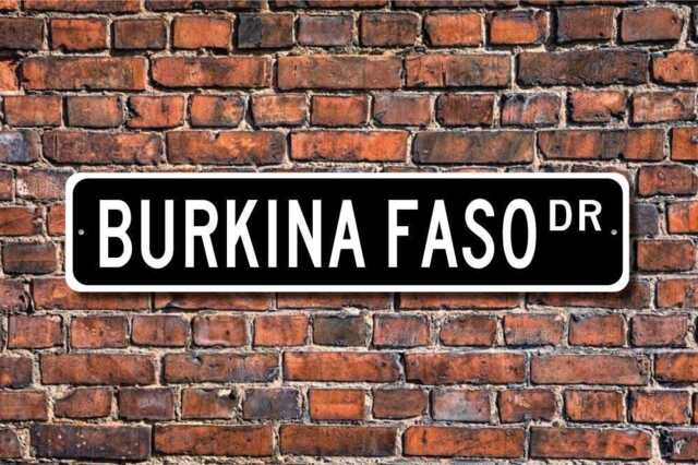 Burkina Faso Sign, Gift, Faso, Wall Decor, Souvenir, Custom Street Quality Metal Sign - image 1