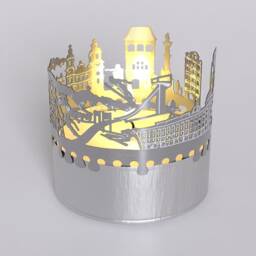 Innsbruck Skyline Candle Holder - Shadow Play Souvenir Gift - thumbnail 4