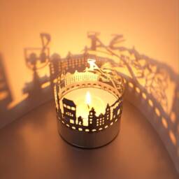 Innsbruck Skyline Candle Holder - Shadow Play Souvenir Gift - thumbnail 3
