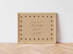 How Lucky Are We Print, Horizontal Nursery Illustration Kids Bedroom Art, Homely Family Loving Wall Unframed - thumbnail 1