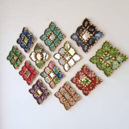 "Peruvian Mirrors ""Square Honeycomb 20cm" - thumbnail 3
