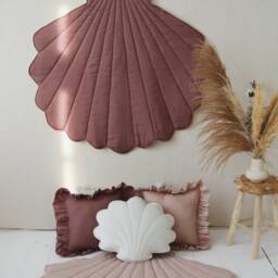 "Linen Shell Mat ""Marsala" - thumbnail 3